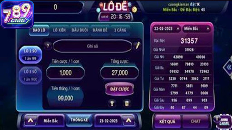 Chơi Lô Đề tại 789Club rất dễ dàng và đơn giản