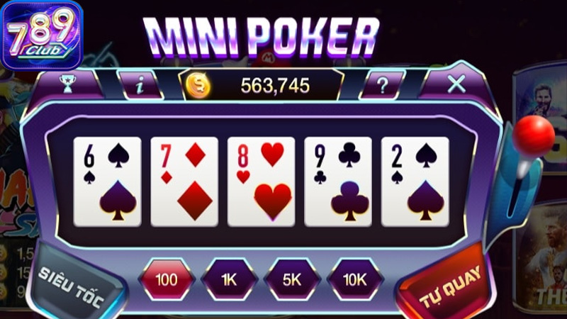 Mini Poker 789Club là phiên bản thu gọn của trò chơi poker truyền thống