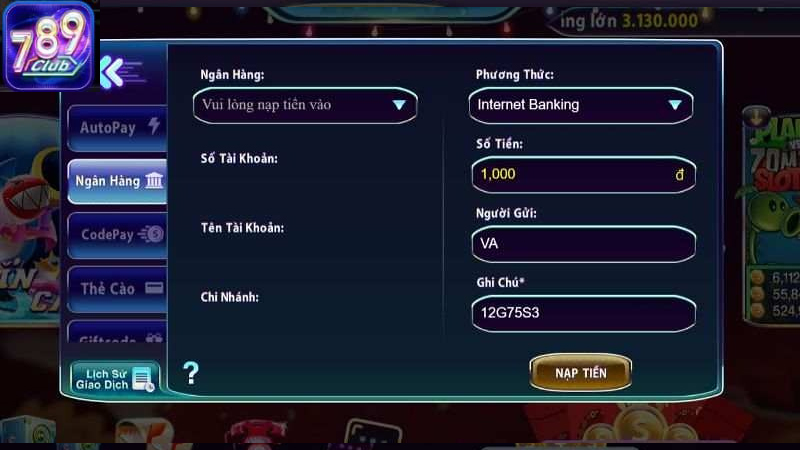 Thực hiện giao dịch nhanh chóng