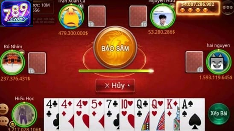 Sâm Lốc với giao diện thiết kế tối giản nhưng đầy đủ tính năng